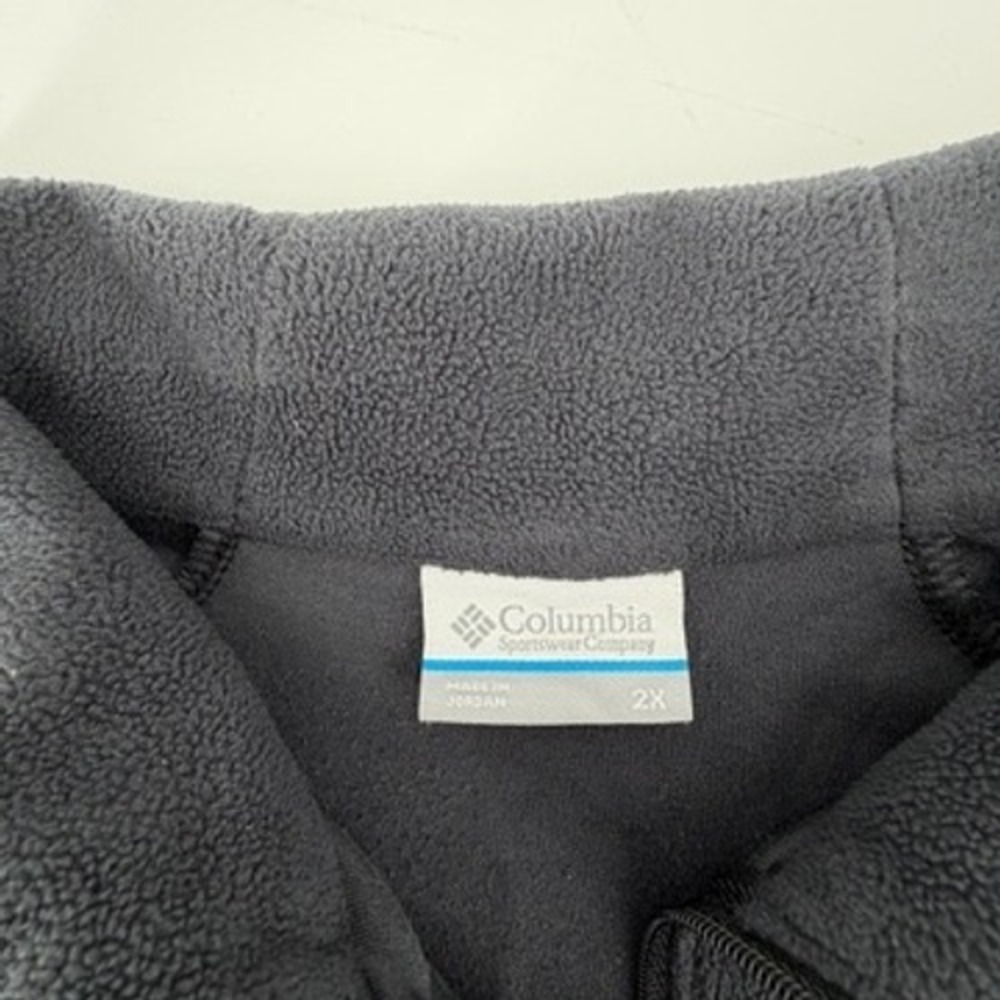 Columbia Womens 2X Black Fleece Quarter Zip Pullover Raglan Sleeve Mock Neck - Picture 4 of 7